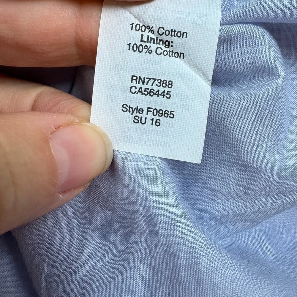 J CREW Pleated Chevron Dress in Soft Blue